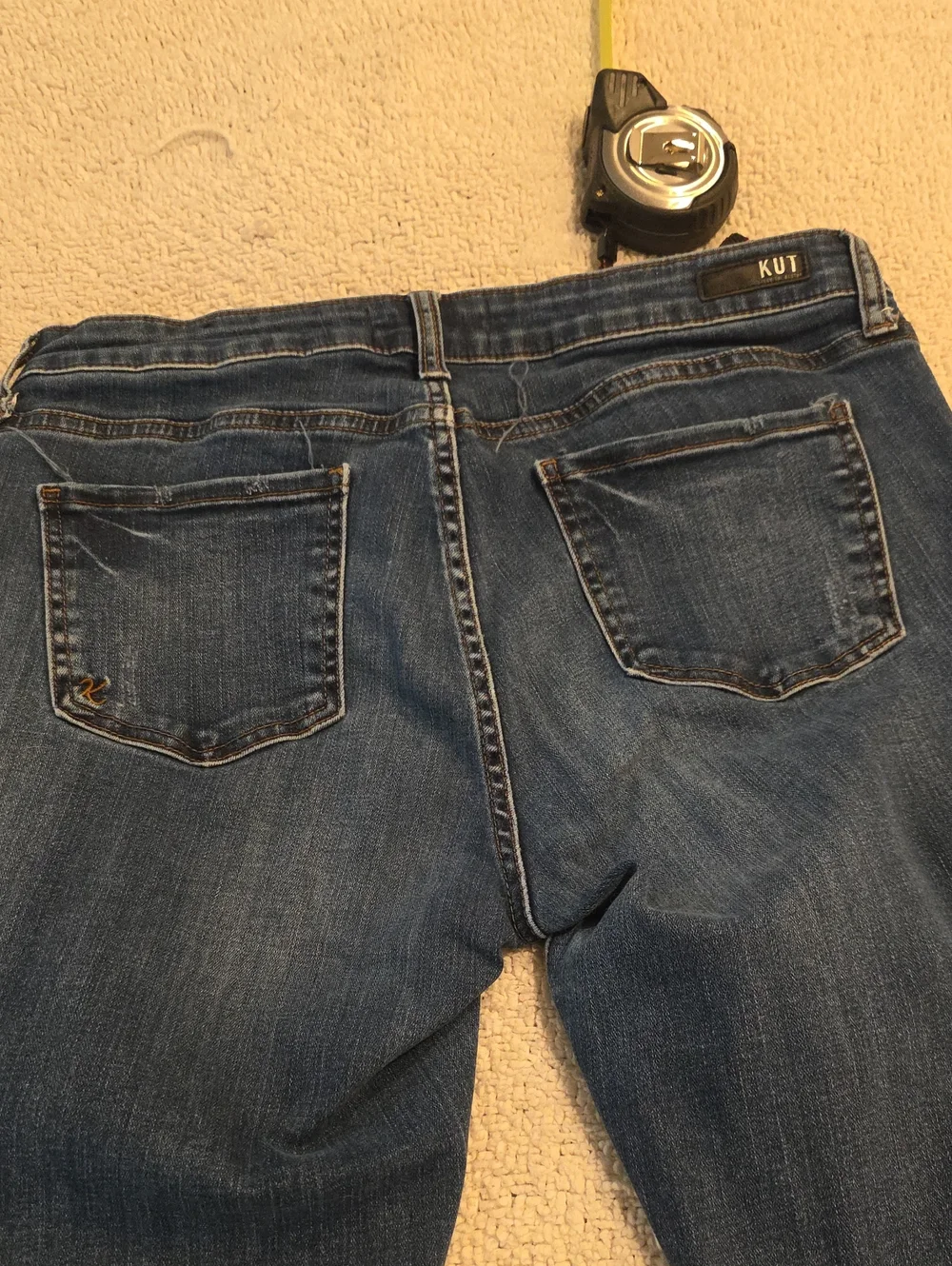 Kut from the Kloth Dark Wash Jeans - Blue Catherine Boyfriend Sz 10 Womens - Picture 9 of 11